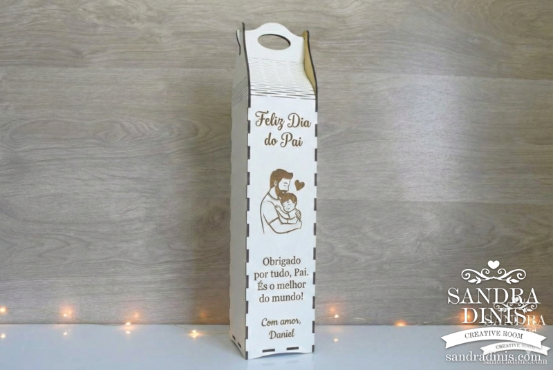 Caixa para garrafa Pai