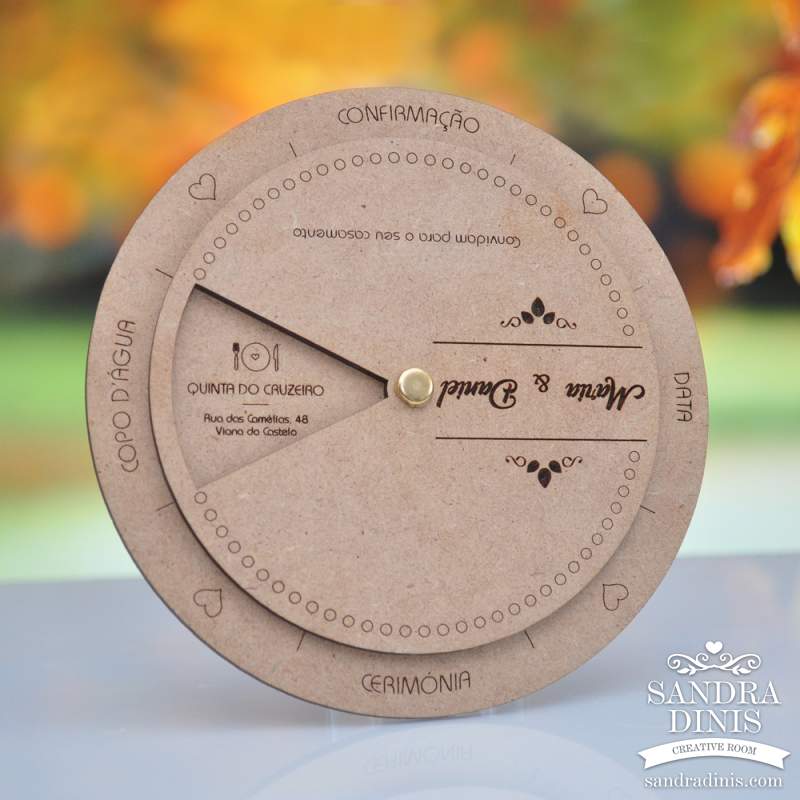 Convite Casamento Personalizado Rotativo