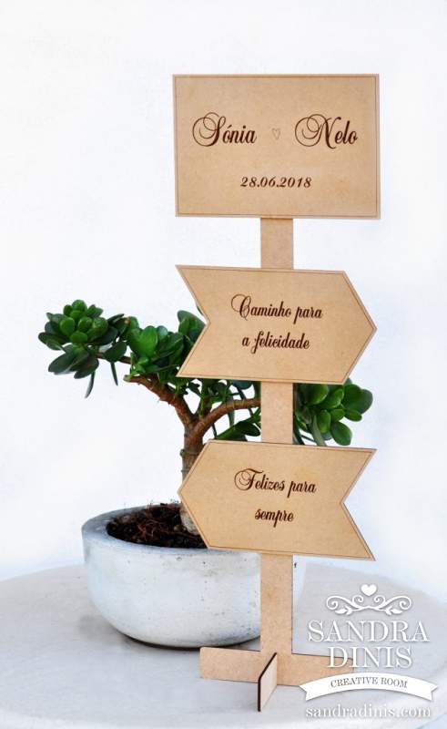 Placa de Sinalização Desmontável Pequena 2  Boas-vindas