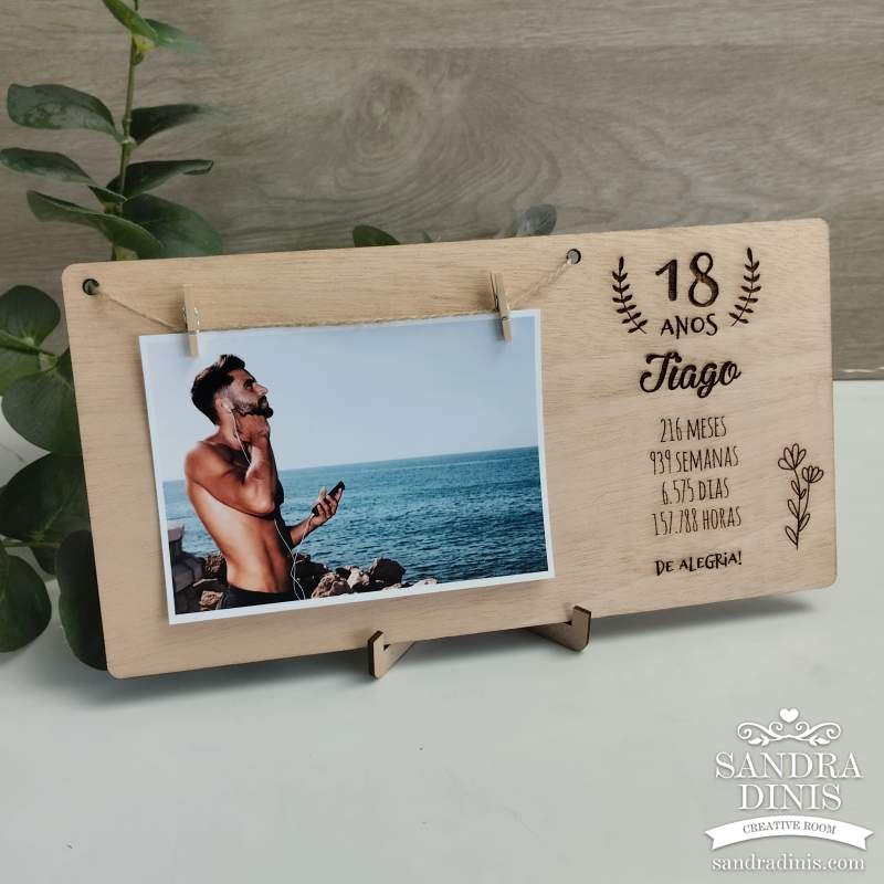Moldura aniversário personalizada 