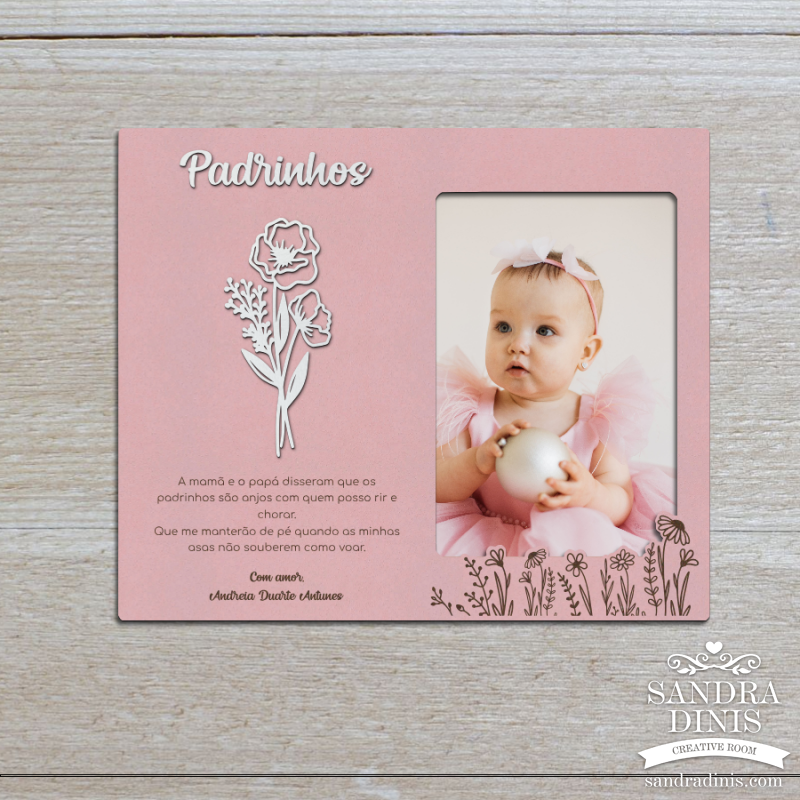  Moldura Padrinho / Madrinha / Padrinhos