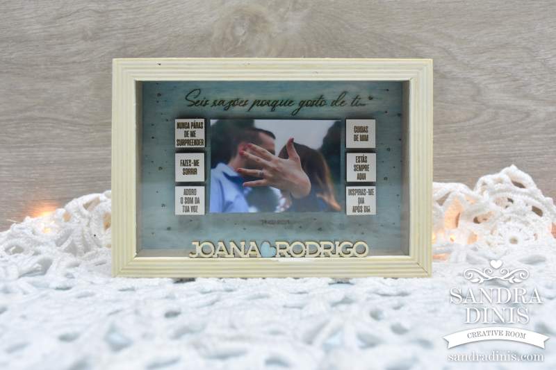 Quadro 6 razões fundo cor
